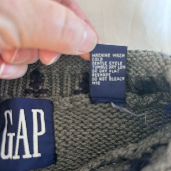 GAP Vintage Fair Isle Holiday Sweater Size L New Deadstock - Picture 10 of 11